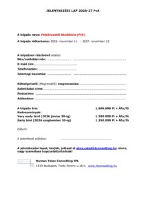 Felsovezetoi Akademia 2026 27 jelentkezesi lap pdf